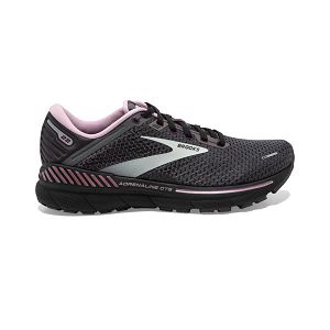 Brooks Adrenaline GTS 22 Road Running Shoes - Womens, Grey/Pink/White | IE-HQP380415